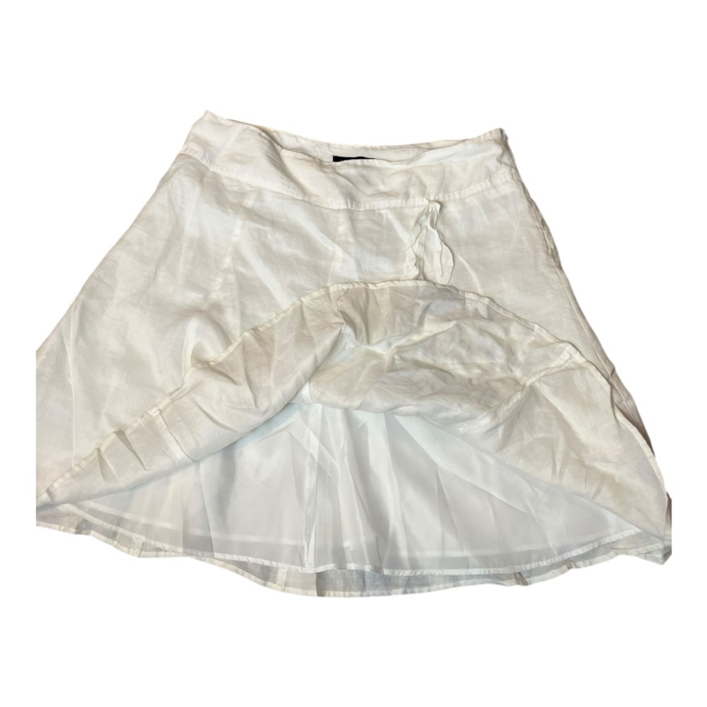 White Linen Skirt Womens Size 14 by New York City Design Co